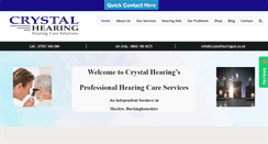 Desktop Screenshot of crystalhearinguk.co.uk
