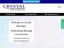 Tablet Screenshot of crystalhearinguk.co.uk